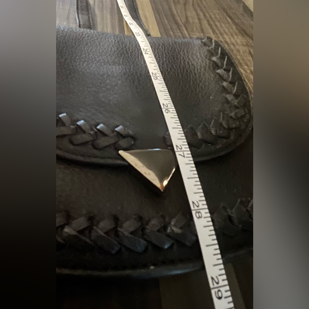 Bcbgeneration Smooth Black Leather Crossbody Purs… - image 5